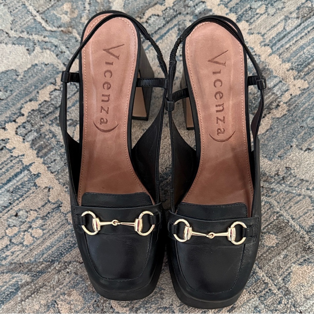 Black Slingback Heels